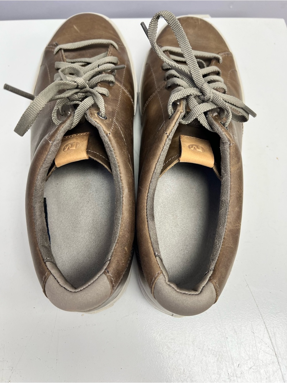 Merrell Brindle Brown Leather Low-Top Lace-Up Sneakers Men’s 11 - Picture 8 of 11